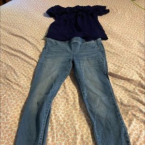 Jeans 👖 pant and blouse very good condition